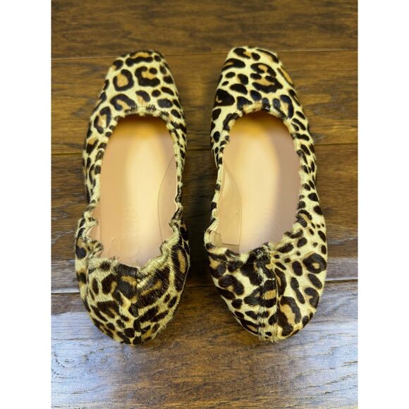 J. CREW Anya Scrunchie Ballet Flat in Calf Hair, Sz 7.5 - Picture 4 of 12